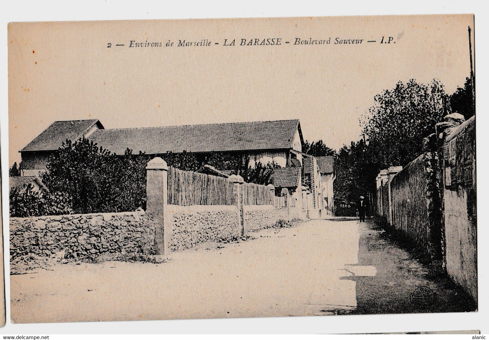 CPA 13 MARSEILLE  //LA BARASSE  BOULEVARD SAUVEUR/NON  CIRCULEE 1 - Saint Marcel, La Barasse, Saintt Menet