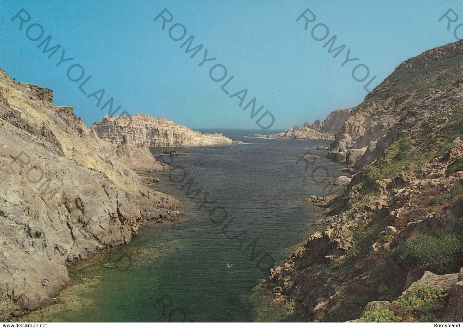 CARTOLINA  CARLOFORTE,CARBONIA-IGLESIAS,SARDEGNA,CANALE DI CALAVINAGRA,MARE,ESTATE,VACANZA,SPIAGGIA,VIAGGIATA 1985 - Carbonia