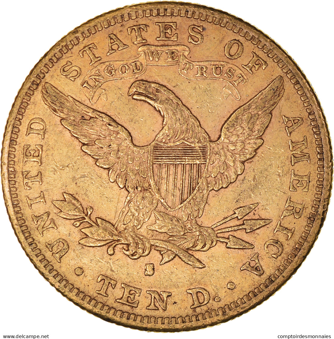 Monnaie, États-Unis, Coronet Head, $10, Eagle, 1881, U.S. Mint, San Francisco - 10$ - Eagles - 1866-1907: Coronet Head (Tête Couronnée)