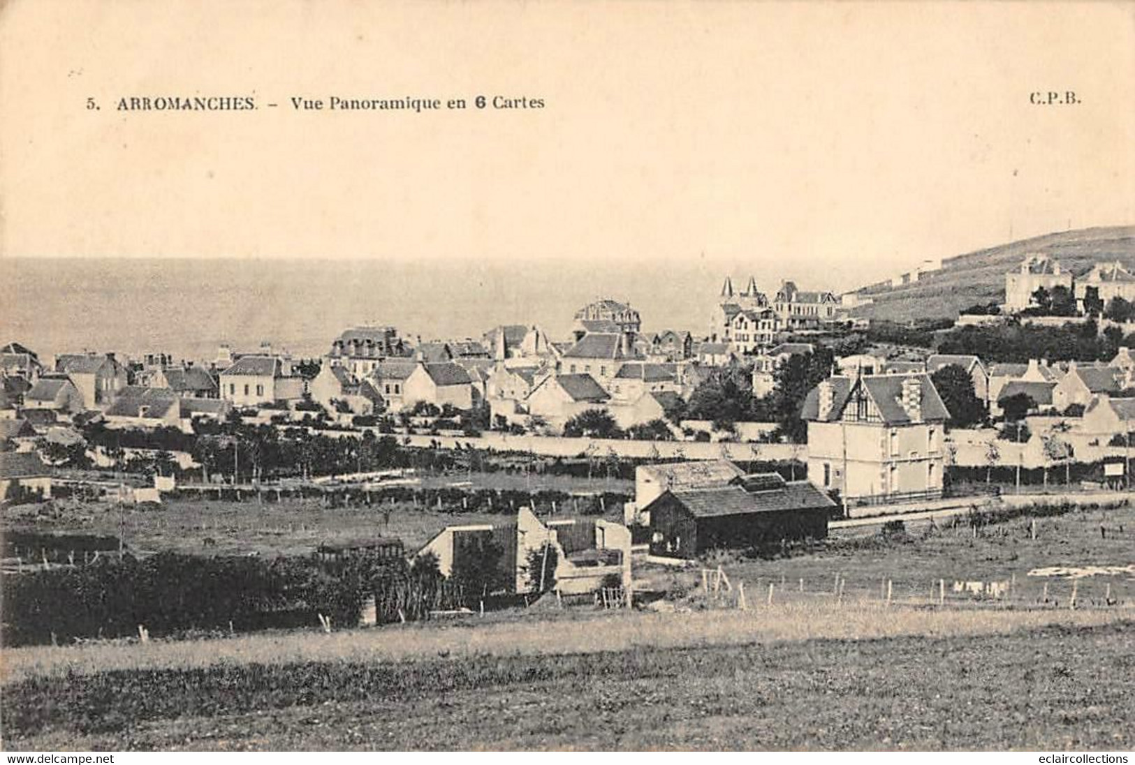 Arromanches           14      5 Cartes Formant Une Vue Panoramique  Manque La N° 1 Et 6     (voir Scan) - Arromanches