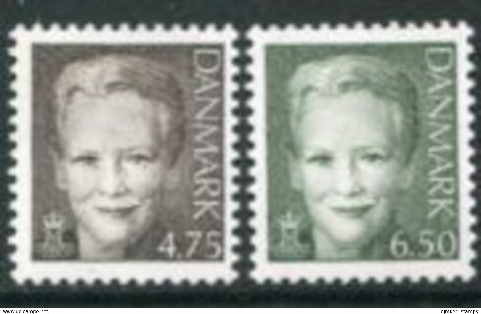 DENMARK 2002 Definitive: Queen Margarethe MNH / **.  Michel 1296-97 - Unused Stamps