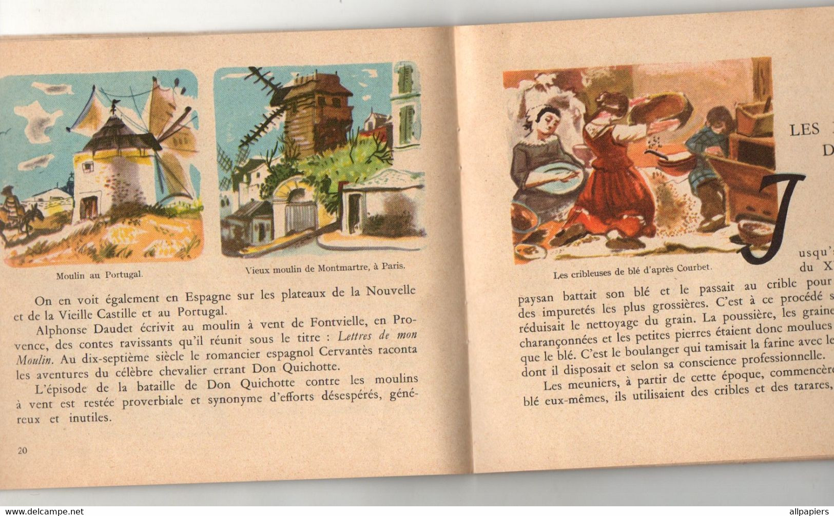 Livre Illustré La Vie Des Moulins - Association Nationale De La Meunerie Française Moulins D'Hier Et D'Aujourd'hui 1954 - Non Classificati