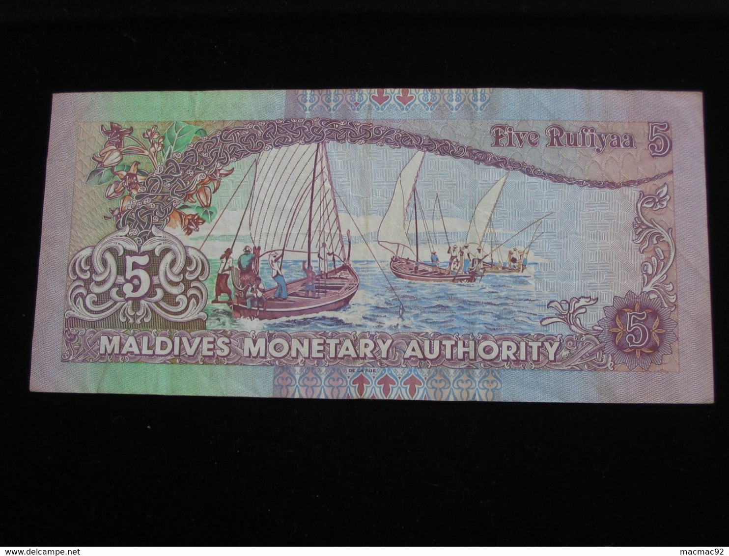 MALDIVES - 5 Five Rufiyaa 2000 - Maldives Monetary Authority  **** EN ACHAT IMMEDIAT **** - Maldives