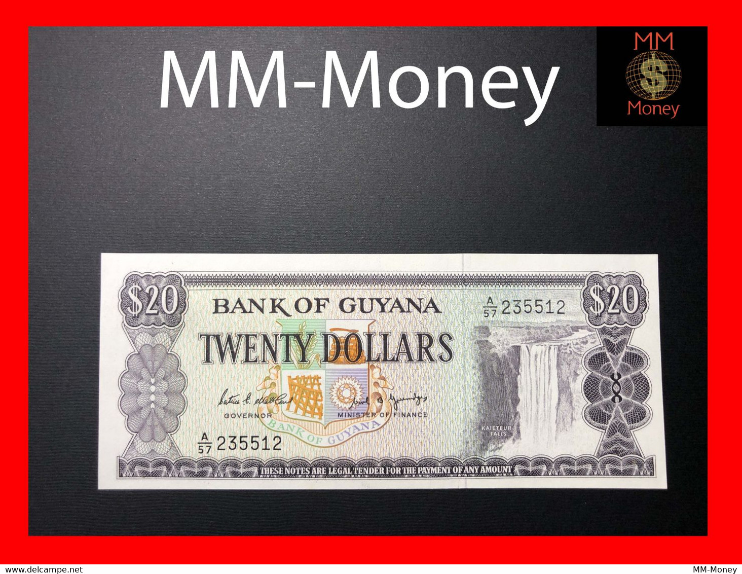 GUYANA  20  $  1983   P. 24   "sig.  Matthews - Greenidge"      UNC - Guyana