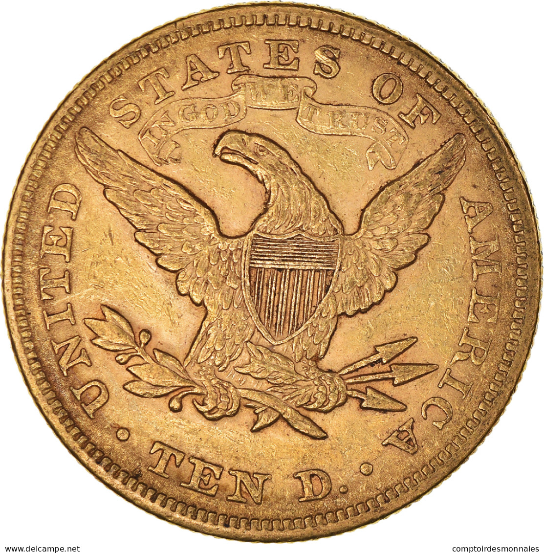 Monnaie, États-Unis, Coronet Head, $10, Eagle, 1879, U.S. Mint, Philadelphie - 10$ - Eagles - 1866-1907: Coronet Head (Testa Coronata)