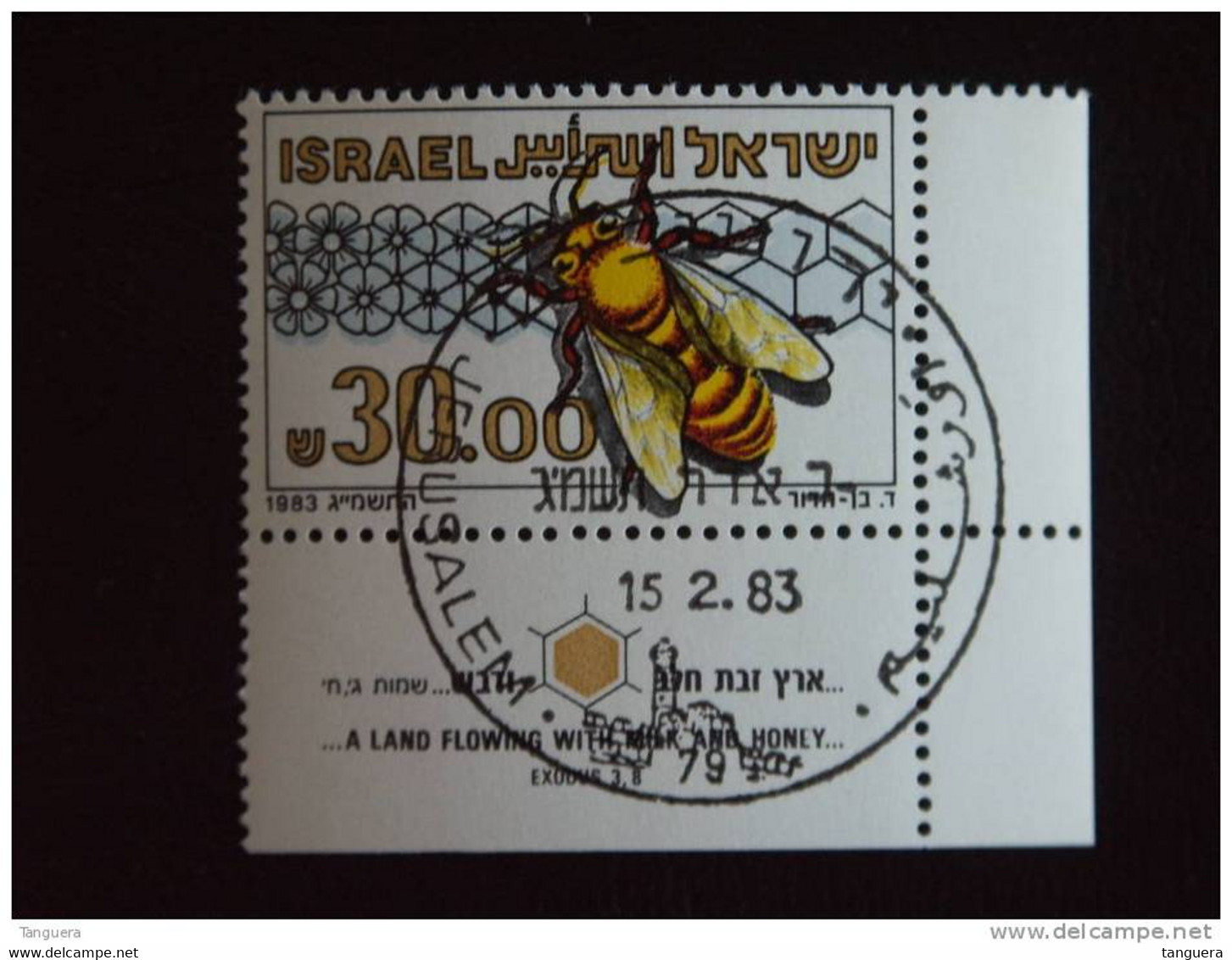 Israel 1983 Bij Préservation De L'abeille Yv 863 O - Gebraucht (mit Tabs)