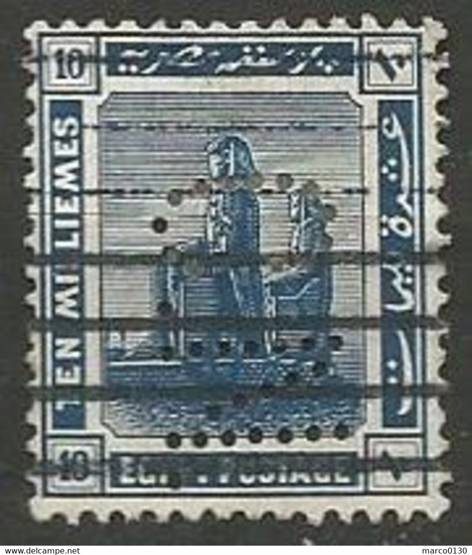 EGYPTE  N° 62 OBLITERE PERFORE - 1915-1921 British Protectorate