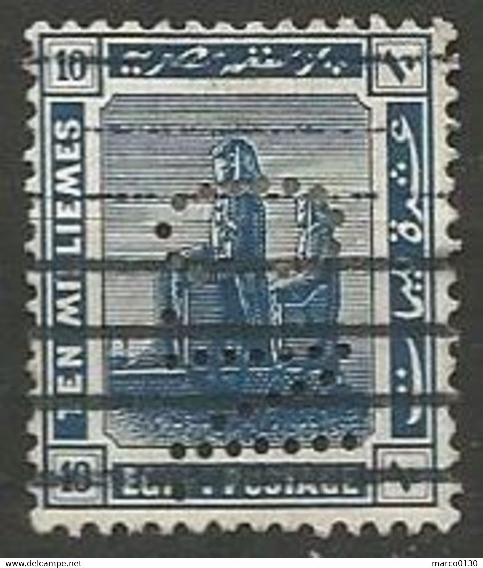 EGYPTE  N° 62 OBLITERE PERFORE - 1915-1921 Protectorat Britannique