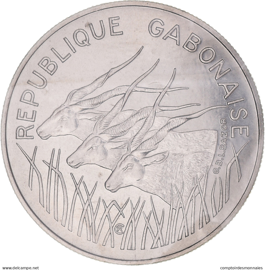 Monnaie, Gabon, 100 Francs, 1975, Paris, ESSAI, FDC, Nickel, KM:E3 - Gabón