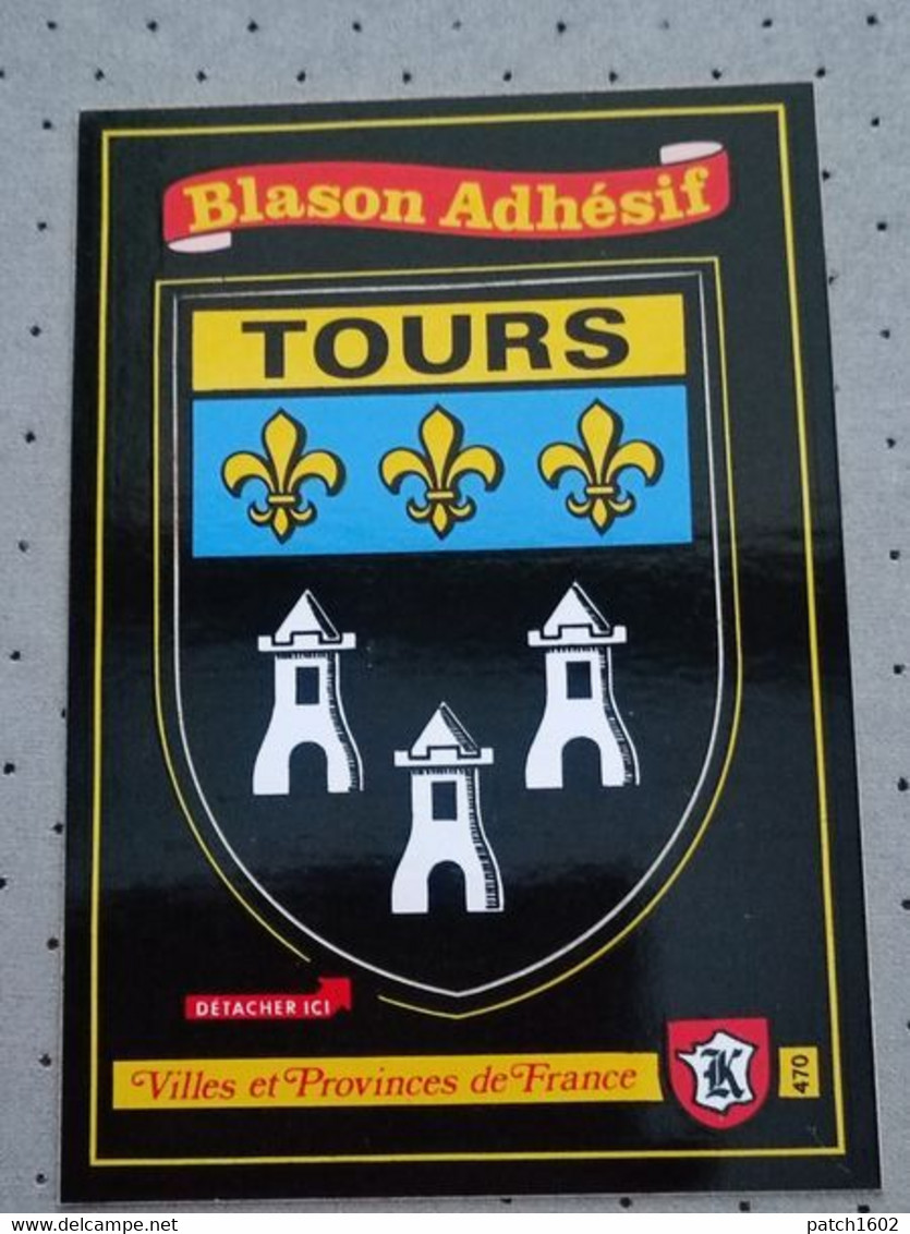 BLASON ADHESIF   TOURS - Tours