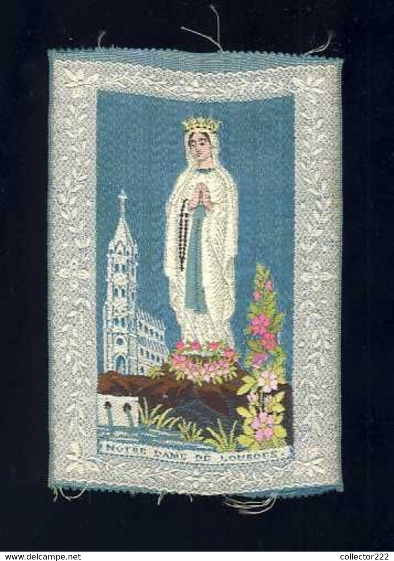 Image Pieuse Tissée Système Jacquard: Notre Dame De Lourdes (Ref. 108560) - Devotieprenten
