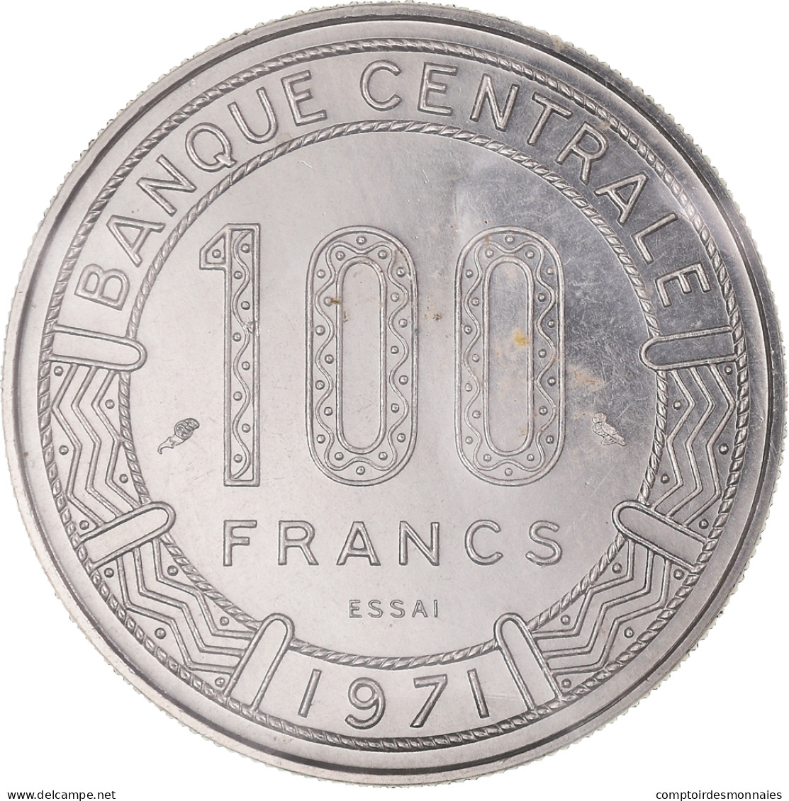 Monnaie, Tchad, 100 Francs, 1971, Paris, ESSAI, FDC, Nickel, KM:E3 - Tschad