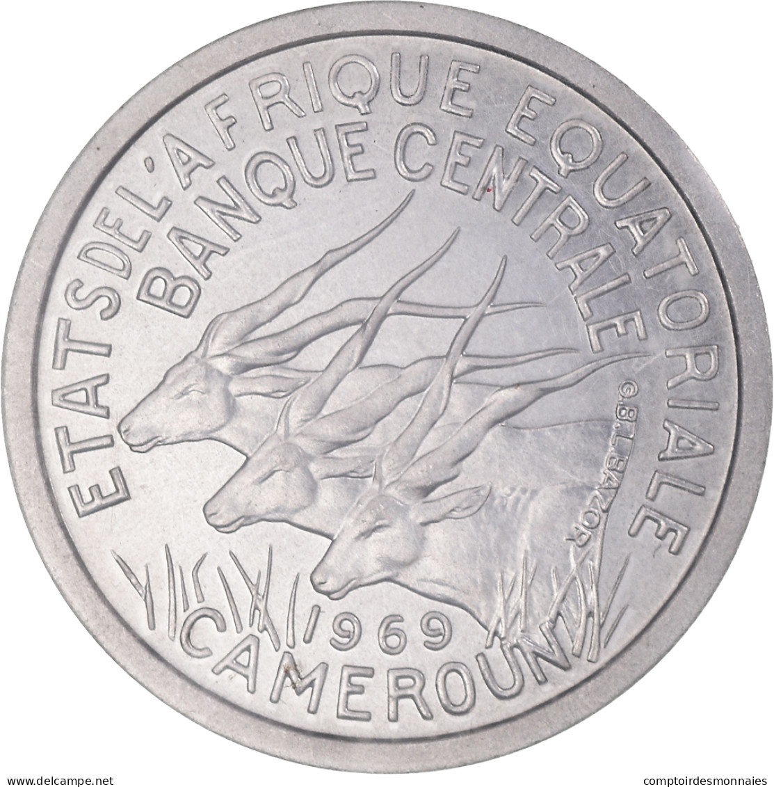 Monnaie, États De L'Afrique équatoriale, Franc, 1969, Paris, ESSAI, FDC - Kameroen