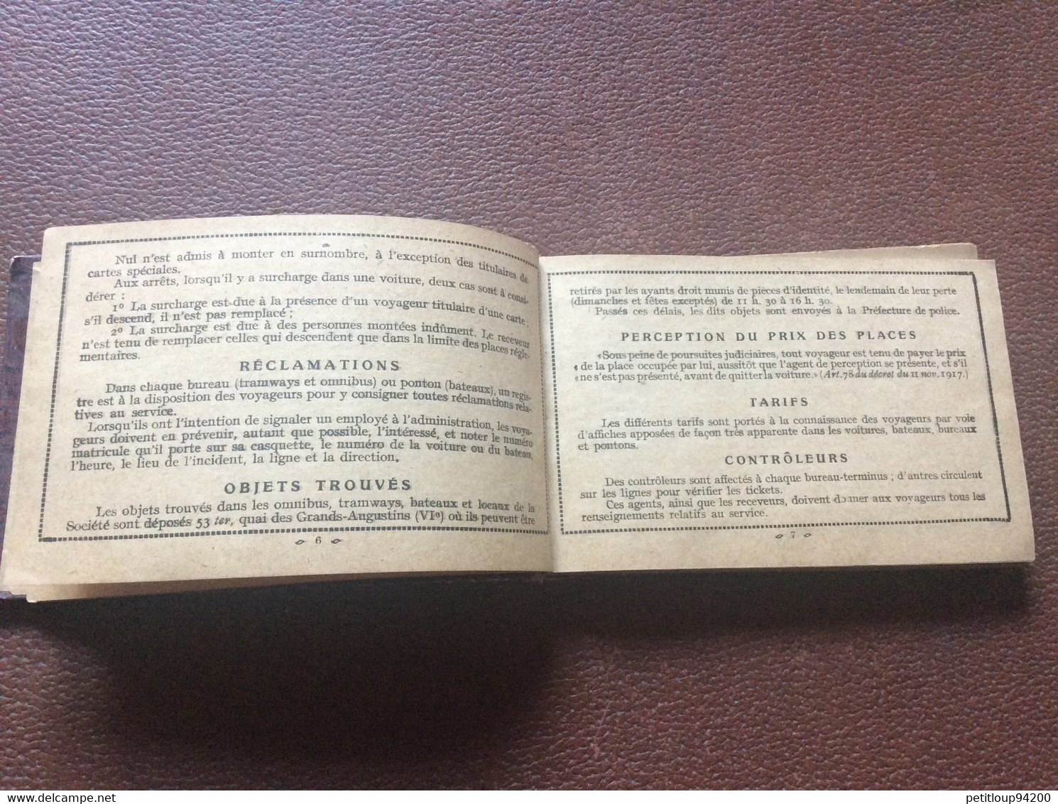 GUIDE OFFICIEL  SOCIETE DES TRANSPORTS EN COMMUN DE LA RÉGION PARISIENNE STCRP Autobus Tramways Bateaux Rues ANNÉES 1920