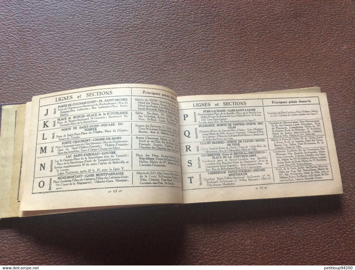 GUIDE OFFICIEL  SOCIETE DES TRANSPORTS EN COMMUN DE LA RÉGION PARISIENNE STCRP Autobus Tramways Bateaux Rues ANNÉES 1920