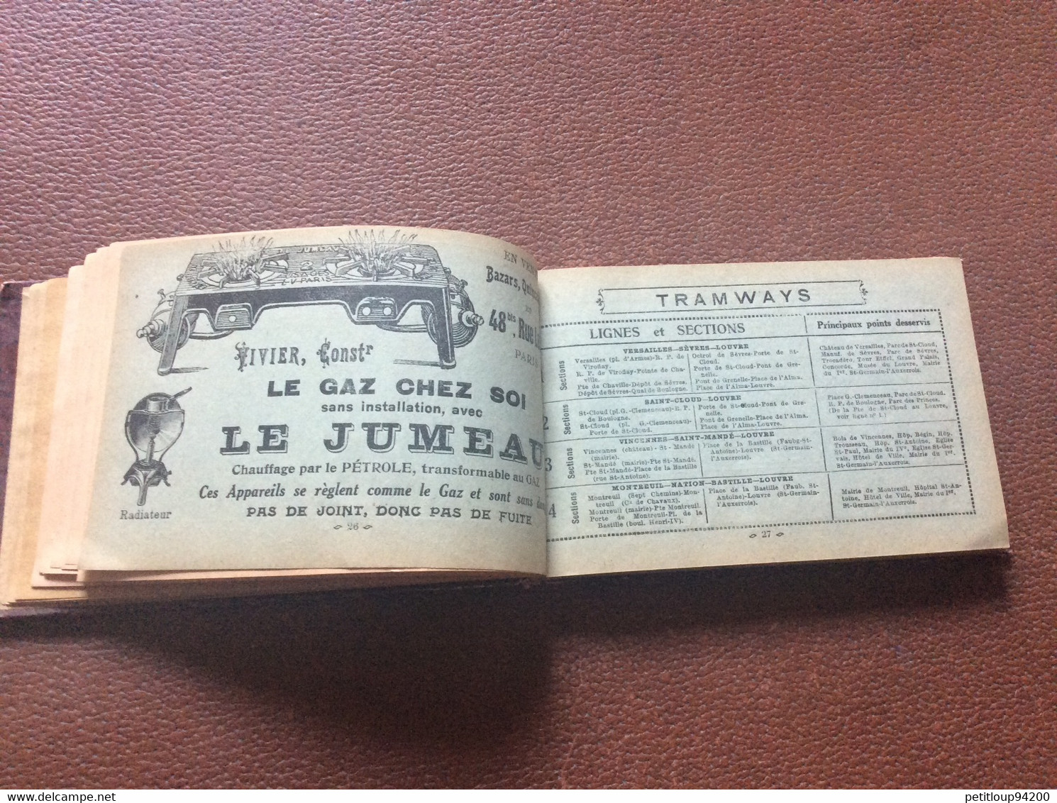 GUIDE OFFICIEL  SOCIETE DES TRANSPORTS EN COMMUN DE LA RÉGION PARISIENNE STCRP Autobus Tramways Bateaux Rues ANNÉES 1920