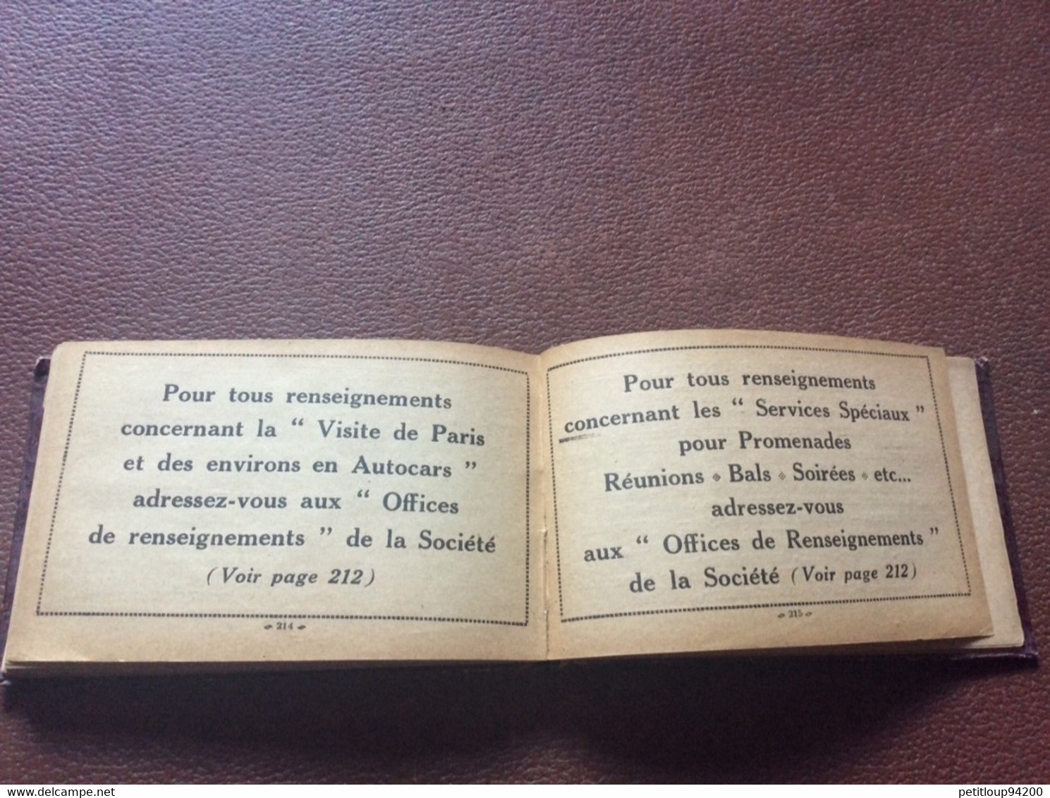 GUIDE OFFICIEL  SOCIETE DES TRANSPORTS EN COMMUN DE LA RÉGION PARISIENNE STCRP Autobus Tramways Bateaux Rues ANNÉES 1920