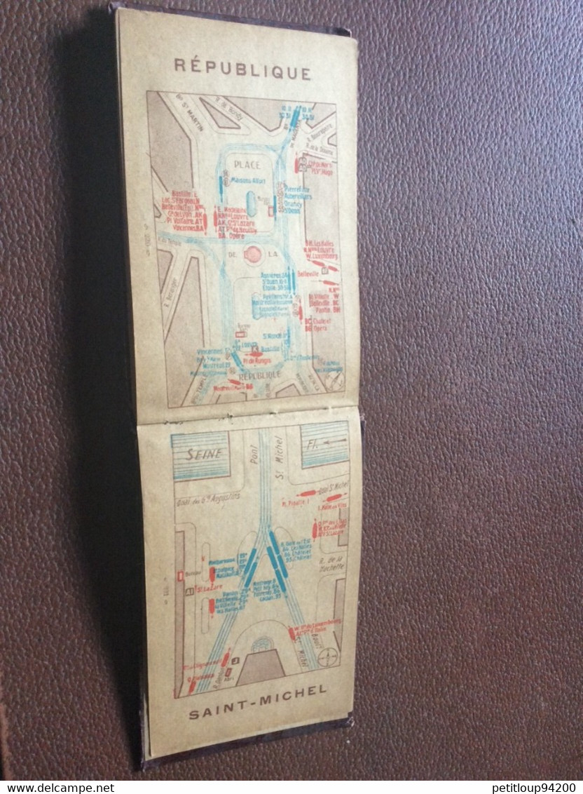 GUIDE OFFICIEL  SOCIETE DES TRANSPORTS EN COMMUN DE LA RÉGION PARISIENNE STCRP Autobus Tramways Bateaux Rues ANNÉES 1920