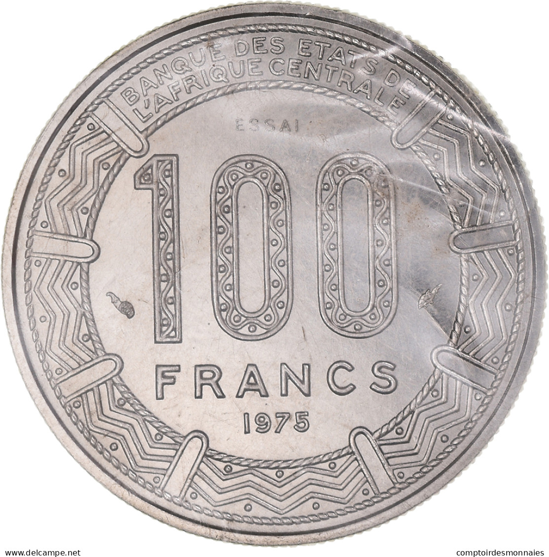 Monnaie, Cameroun, 100 Francs, 1975, Paris, ESSAI, FDC, Nickel, KM:E16 - Cameroun