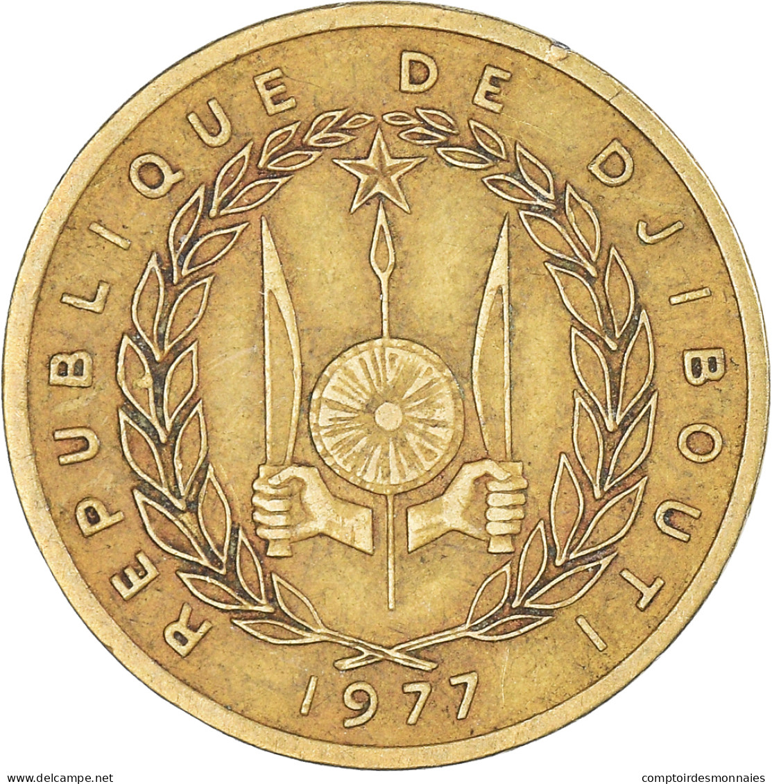 Monnaie, Djibouti, 10 Francs, 1977 - Djibouti