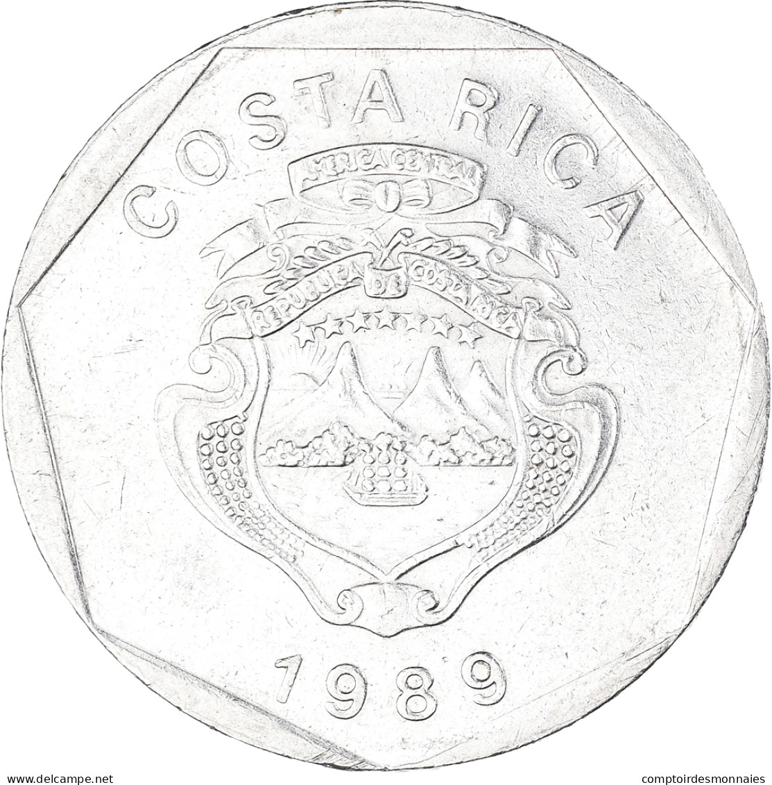 Monnaie, Costa Rica, 5 Colones, 1989 - Costa Rica