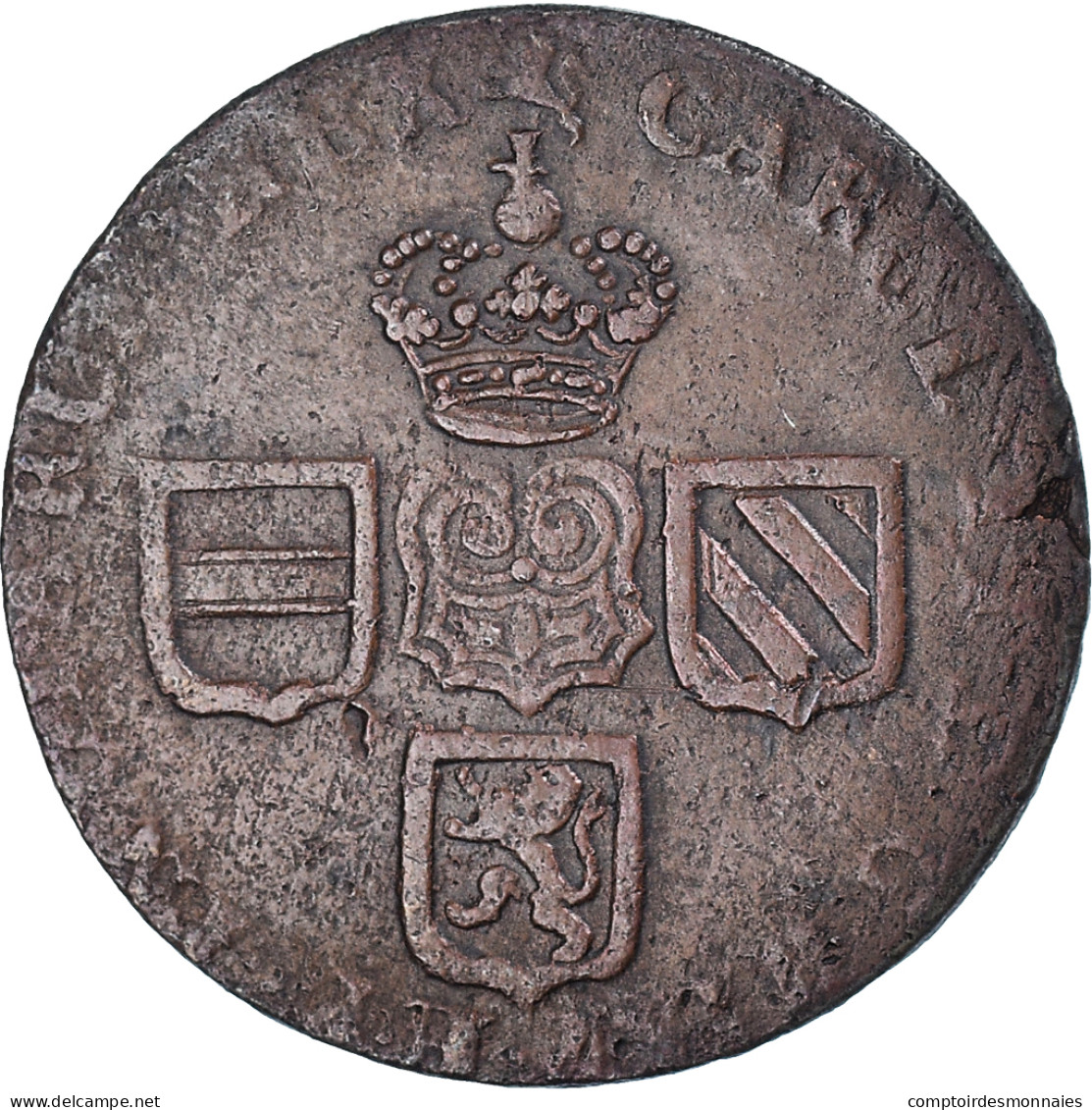 Monnaie, Pays-Bas Espagnols, Maximilian Emmanuel Of Bavaria, Liard Au - Paesi Bassi Spagnoli