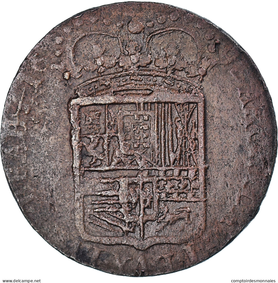 Monnaie, Pays-Bas Espagnols, Maximilian Emmanuel Of Bavaria, Liard Au - Spanische Niederlande