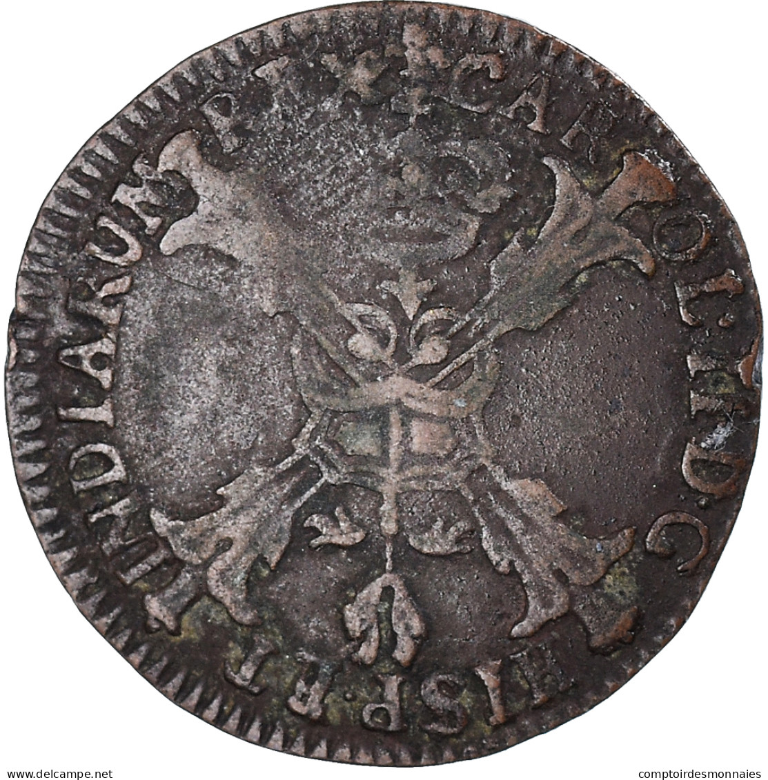 Monnaie, Pays-Bas Espagnols, Flandre, Charles II, Gigot, 6 Mites, 1700, Bruges - Pays Bas Espagnols