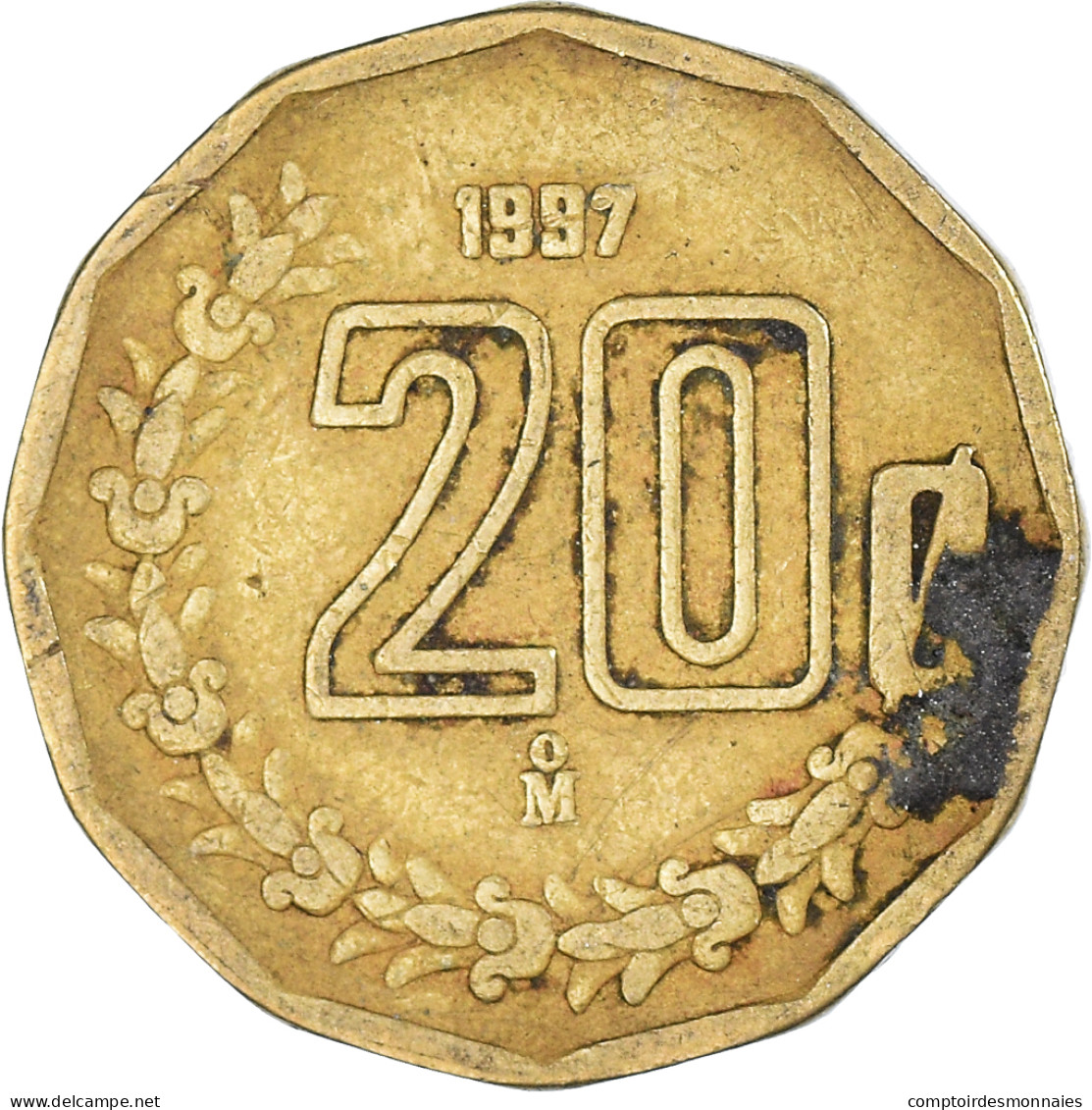 Monnaie, Mexique, 20 Centavos, 1997 - Mexique