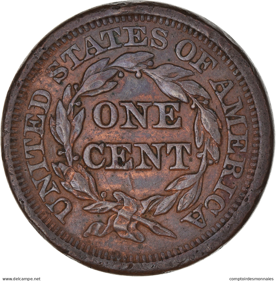 Monnaie, États-Unis, Braided Hair Cent, Cent, 1851, U.S. Mint, Philadelphie - 1840-1857: Braided Hair