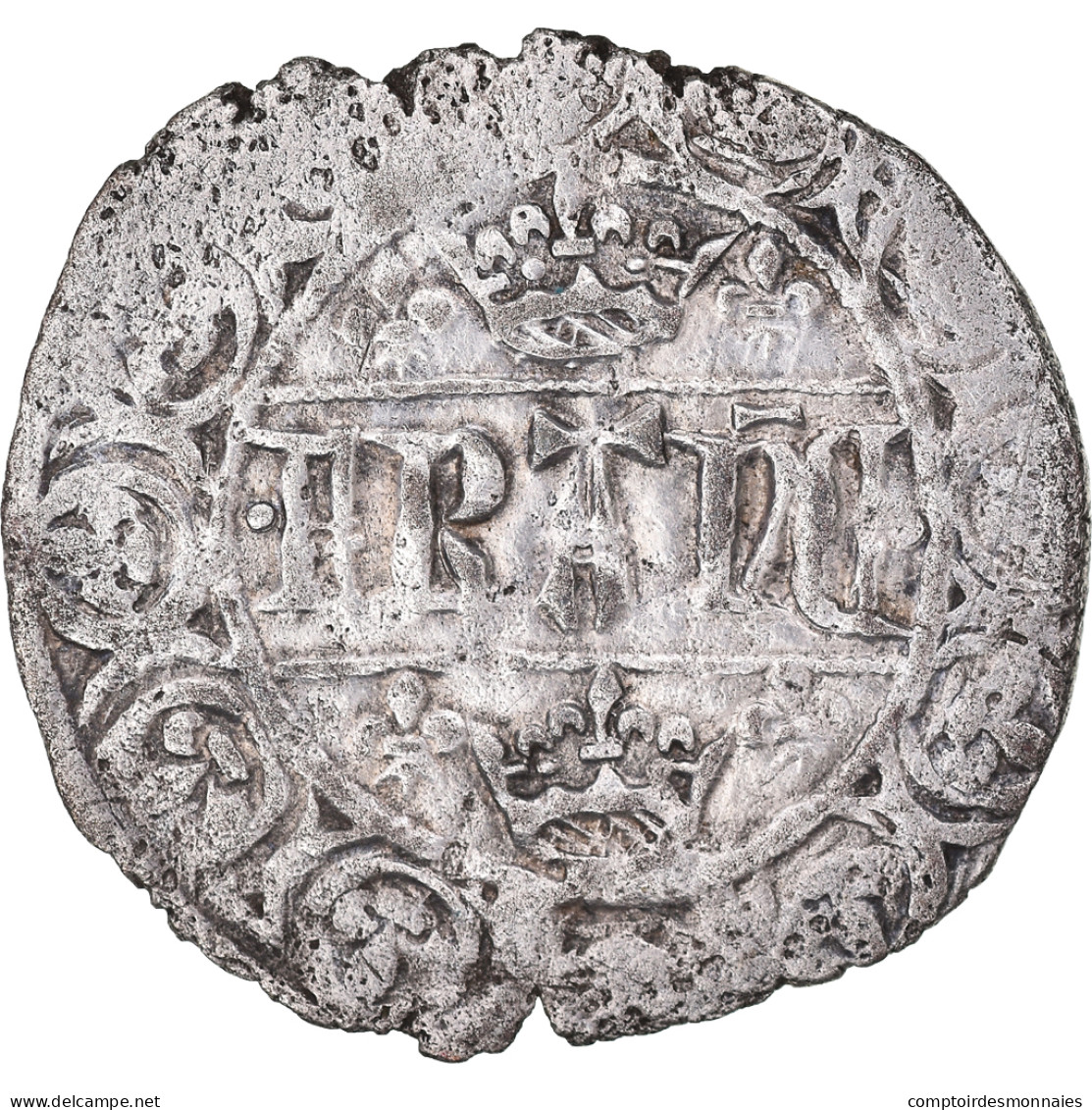 Monnaie, France, Jean II Le Bon, Blanc Aux Quadrilobes, TB+, Billon - 1350-1364 John II The Good