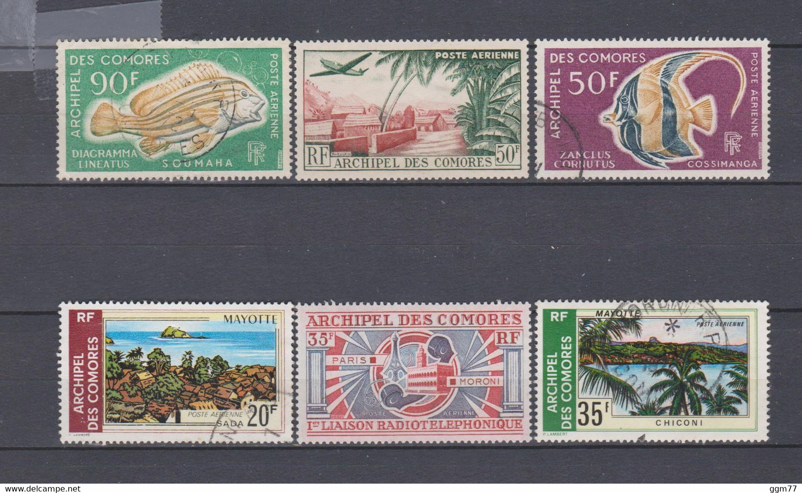 44 TIMBRES GRANDE COMORE & COMORES OBLITERES & NEUFS**&* + SANS GOMME DE 1897 à 1975 - Usados