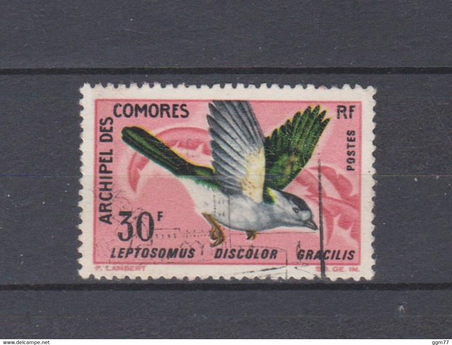 N° 44 TIMBRE COMORES OBLITERE DE 1967   Cote : 15 € - Usati