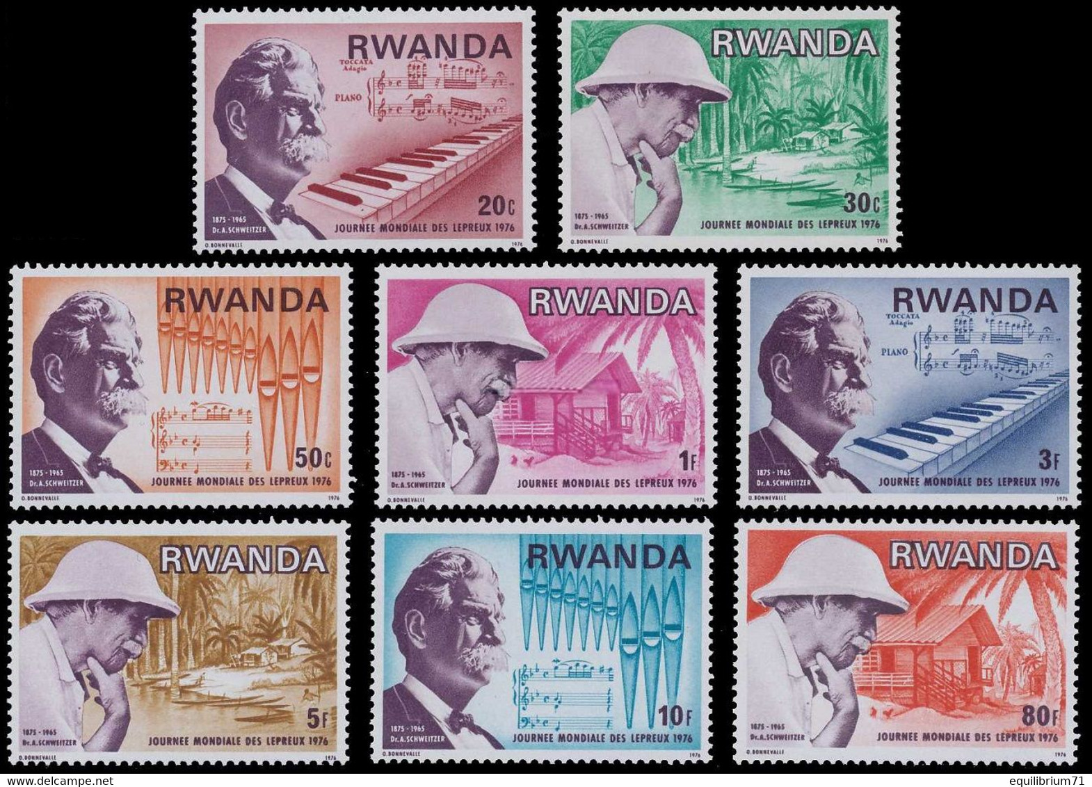 713/720** - Dr Schweitzer à Lambarene - RWANDA - Albert Schweitzer