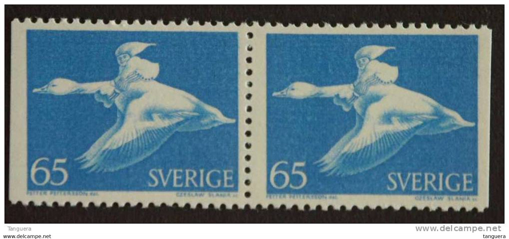 Zweden Suède 1971 Wilde Gans Oie Sauvage Paar Paire Yv 707c MNH ** - Oies