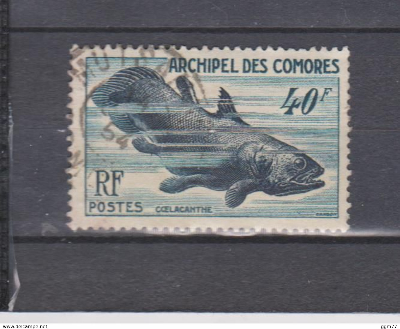 N° 13 TIMBRE COMORES OBLITERE DE 1954   Cote : 25 € - Used Stamps