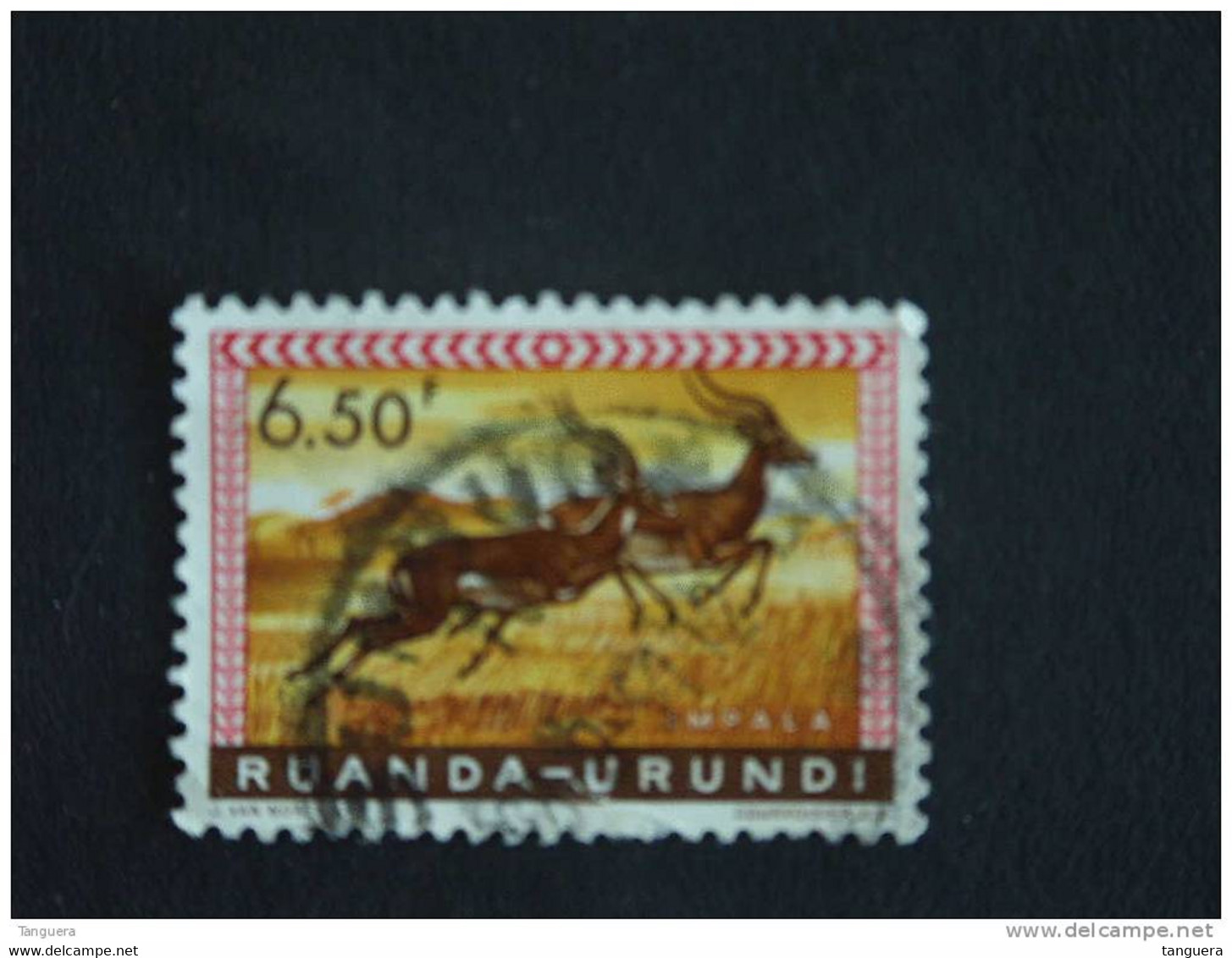 Ruanda-Urundi 1959 Beschermde Dieren Animaux Protégé Impala 214 O - Gebruikt