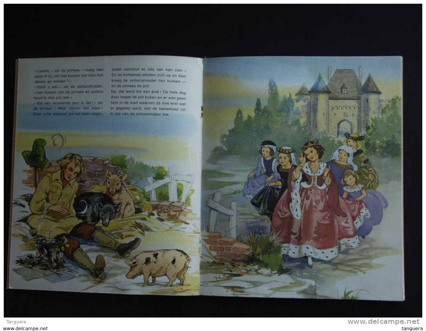 Oud Kinderboek De Varkenshoeder Hans Christiaan Andersen Tekeningen Rene Cloke  Zuid-Nederlandse Uitgeverij 1966 - Kids