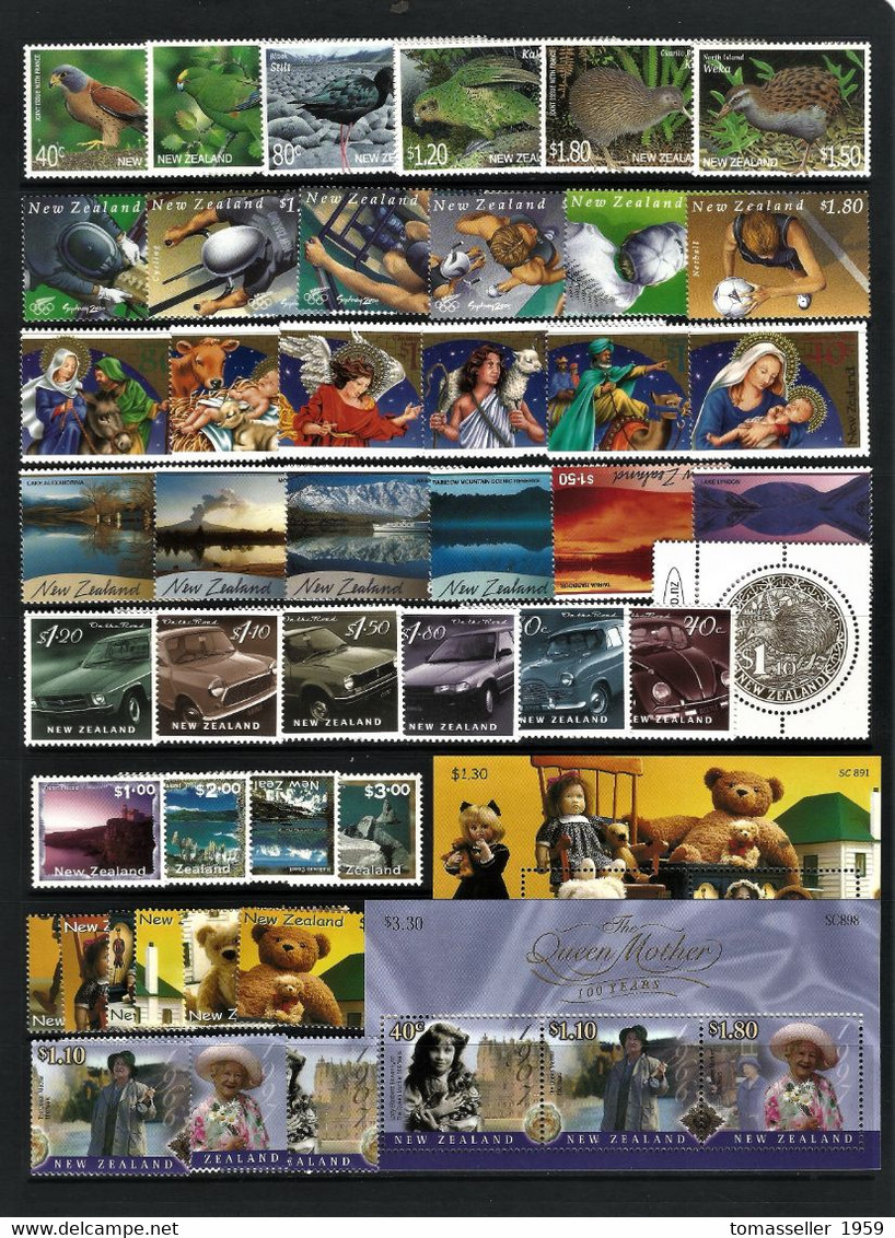 New  Zealand-2000 Year Set. 15 Issues.MNH - Años Completos