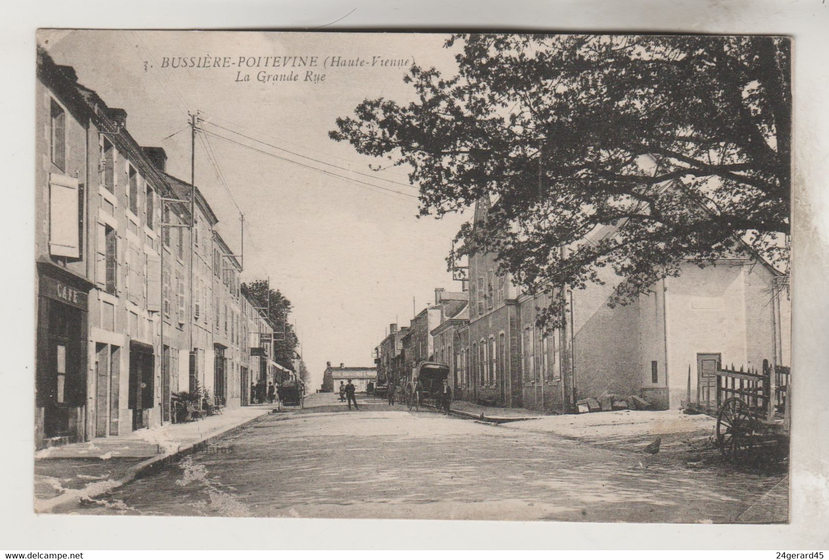 CPA BUSSIERE POITEVINE (Haute Vienne) - La Grande Rue - Bussiere Poitevine