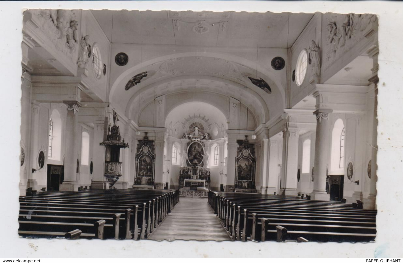 7888 RHEINFELDEN, Kath. Kirche, Innenansicht, 1964 - Rheinfelden