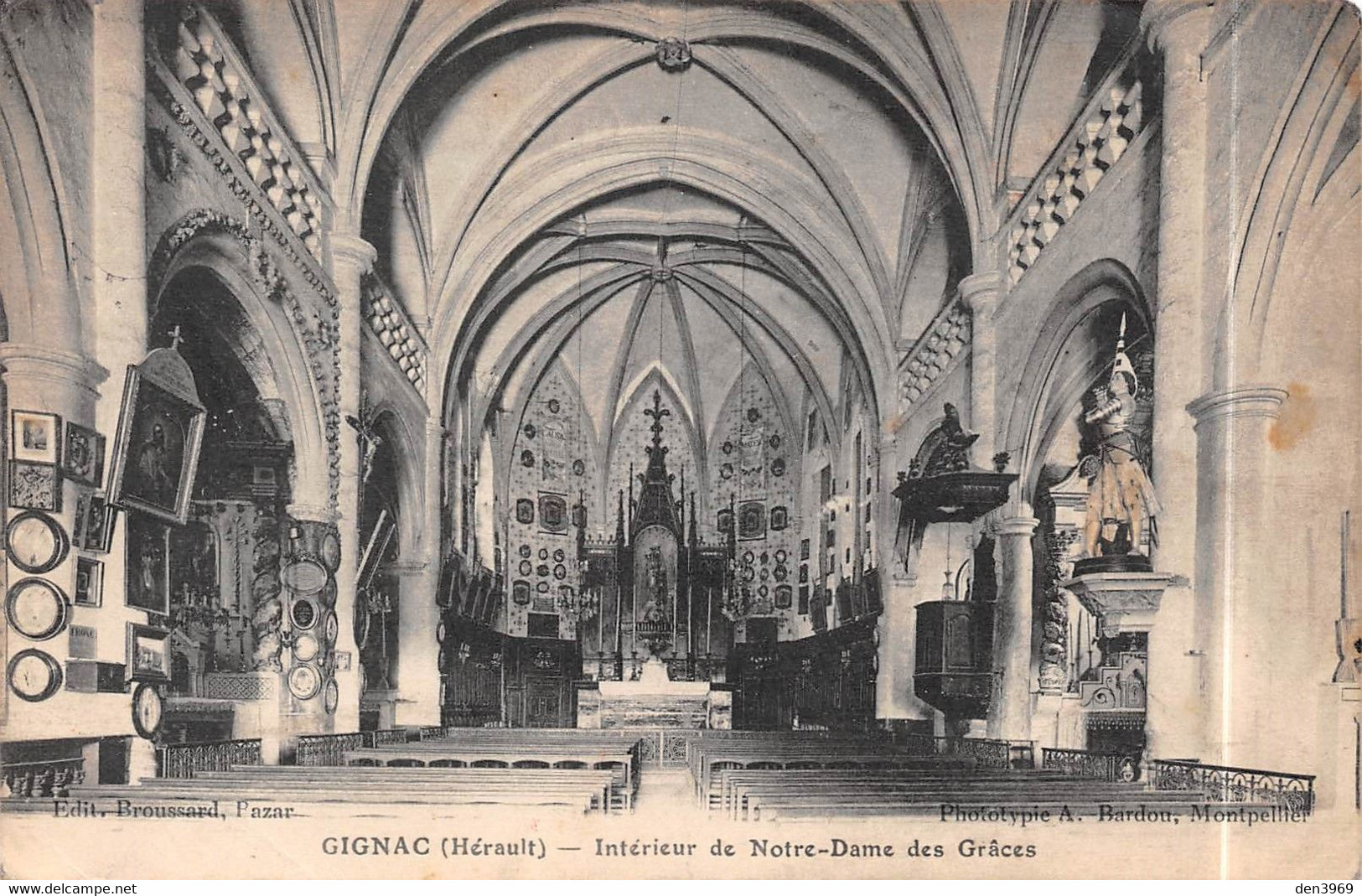 GIGNAC (Hérault) - Intérieur De L'Eglise De Notre-Dame Des Grâces - Gignac