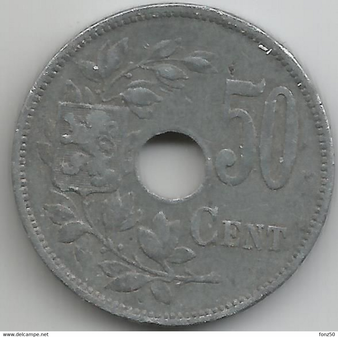 ALBERT I * 50 Cent 1918 Frans/vlaams * Z.Fraai * Nr 11336 - 50 Centimes