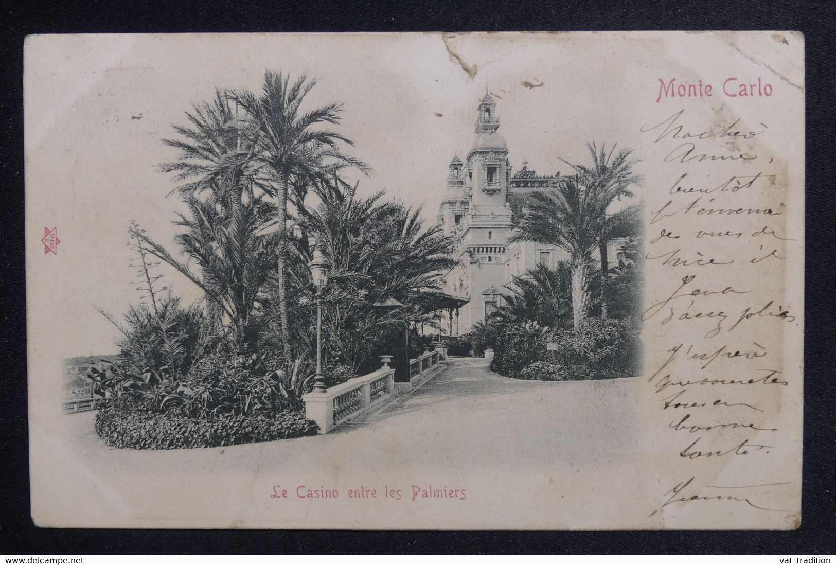 MONACO - Oblitération Ambulant Sur Carte Postale En 1902 Pour Le Parc St Maur - L 125050 - Cartas & Documentos
