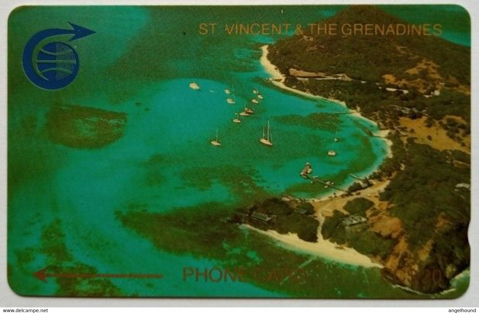 St. Vincent And Grenadines 2CSVC EC$20 " Admiralty Bay  ( Small Notch ) " - St. Vincent & Die Grenadinen