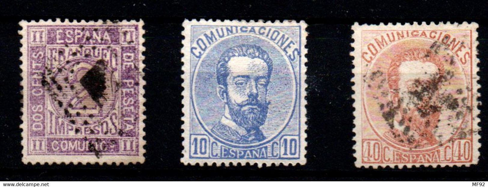 España Nº 116ª, 125, 121. Año 1872 - Ungebraucht