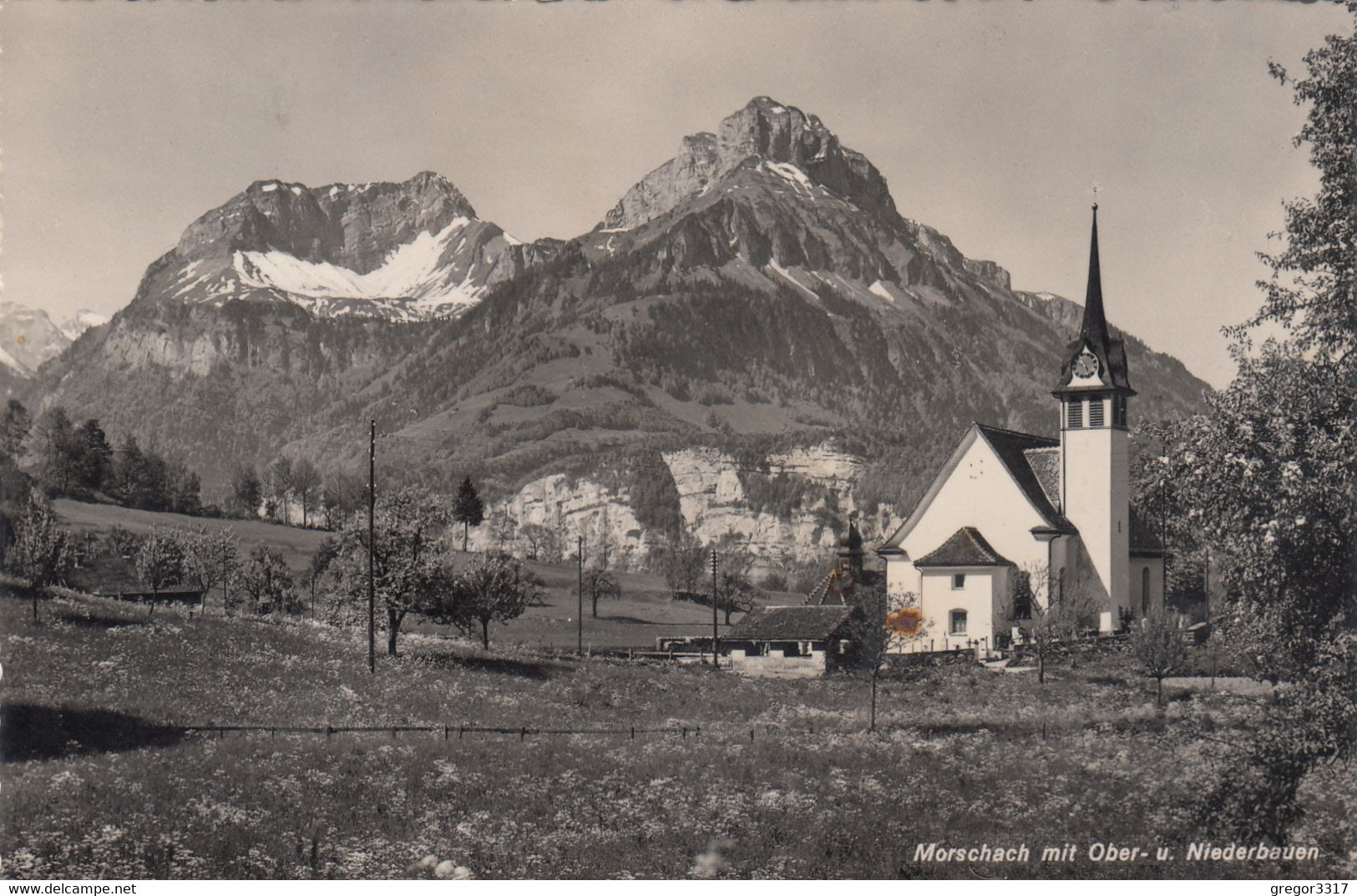 B3958) MORSCHACH Mit Ober- Und Niederbauen - KIRCHE Alt !! 1952 - Morschach