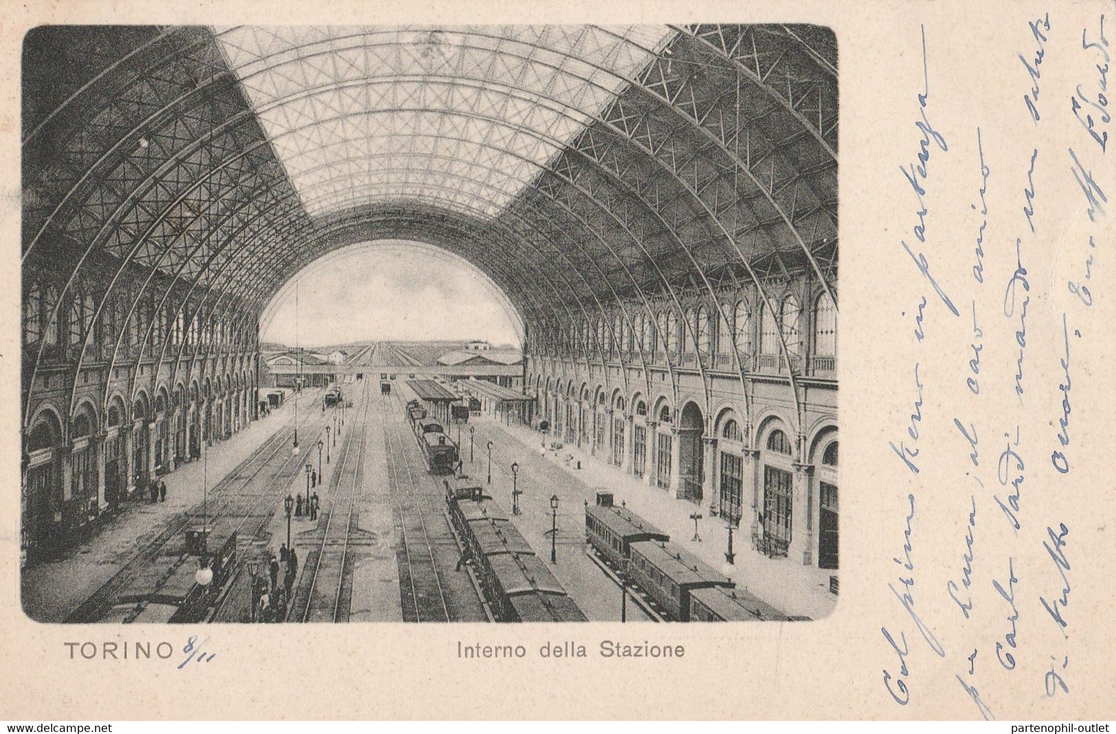 Cartolina - Postcard /  Viaggiata - Sent /  Torino - Interno Stazione - Stazione Porta Nuova