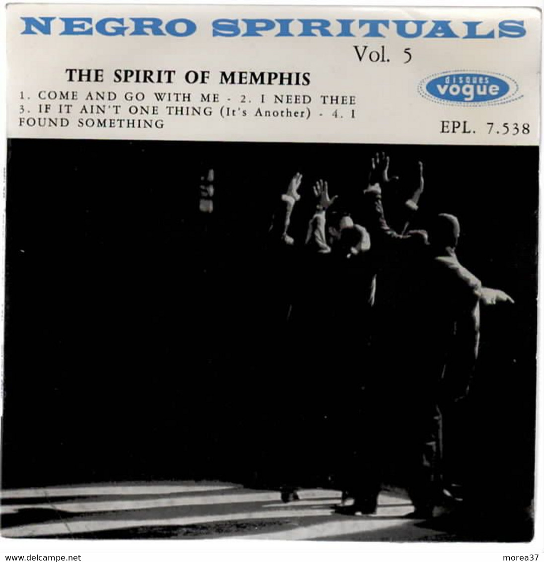 THE SPIRIT OF MEMPHIS  " Come And Go With Me"   VOGUE EPL 7. 538 - Gospel En Religie