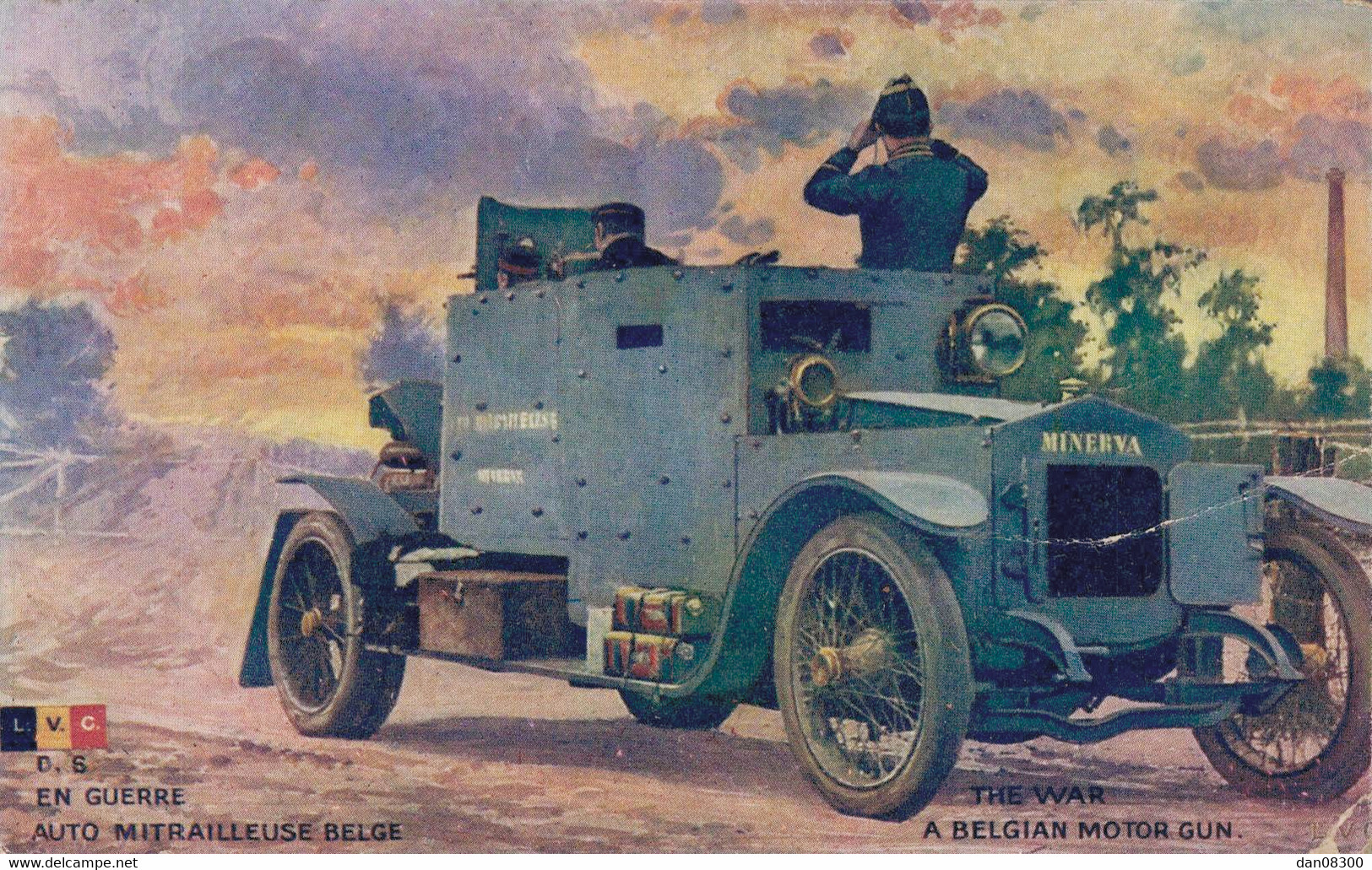 EN GUERRE AUTO MITRAILLEUSE BELGE - War 1914-18
